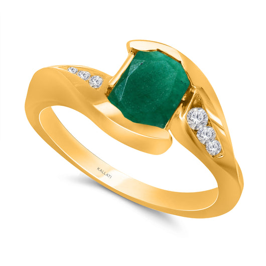 Emerald Vintage Ring - Fenton | Emerald ring vintage, Emerald jewelry,  Emerald engagement ring